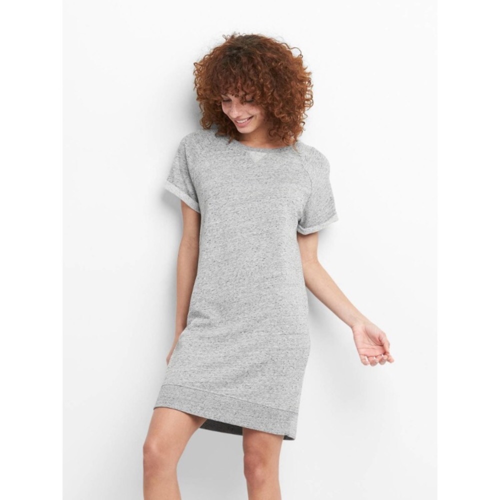 GAP gray shortsleeved sweatshirt dress, Small
